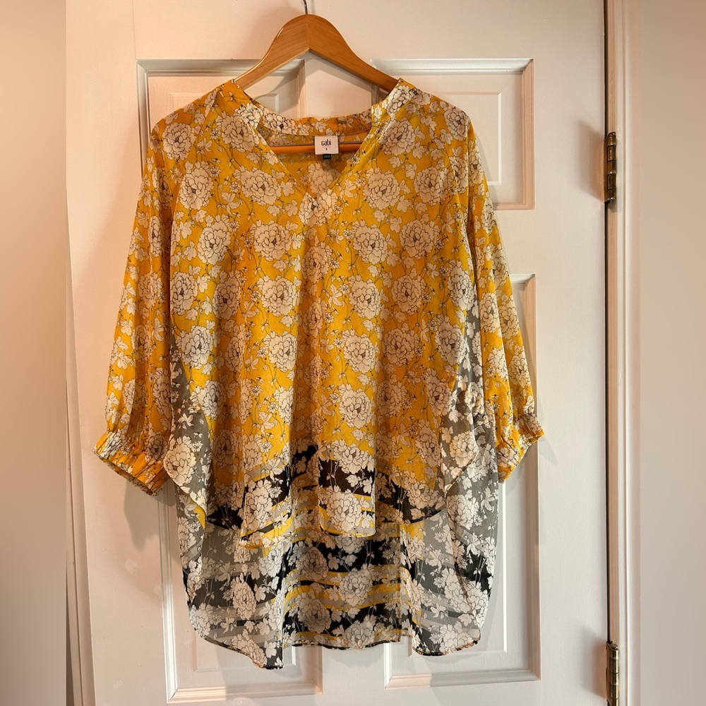 Cabi Amelia gather top (S)
